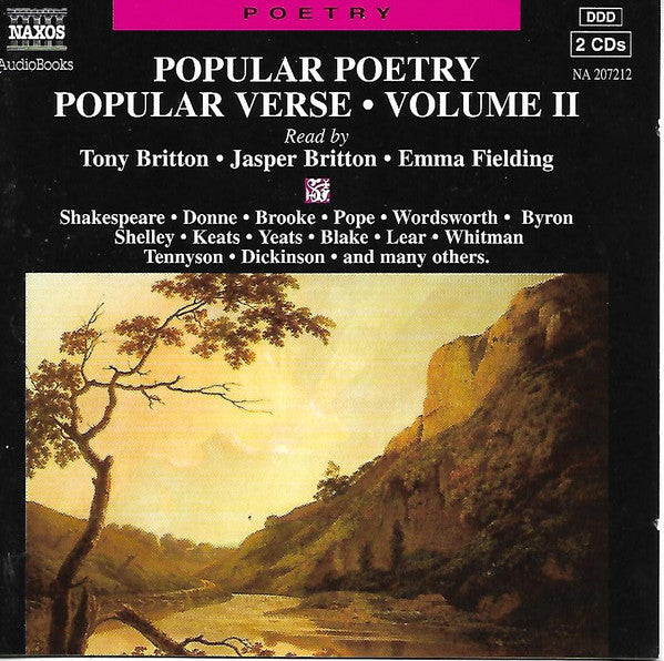 Tony Britton, Jasper Britton, Emma Fielding : Popular Poetry Popular Verse - Volume II (2xCD)