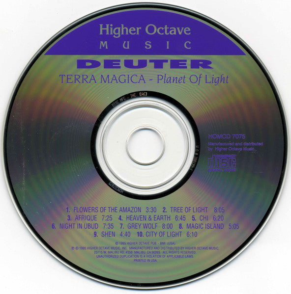 Deuter : Terra Magica: Planet Of Light (CD, Album)