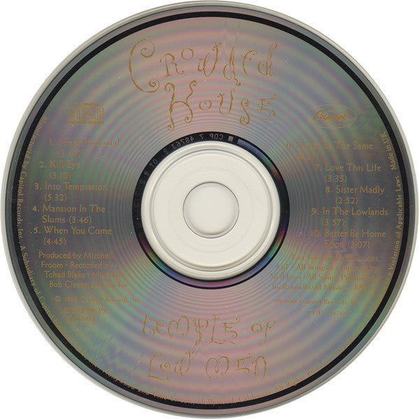 Crowded House : Temple Of Low Men (CD, Album)