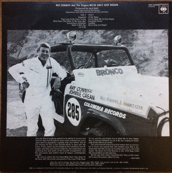Ray Conniff And The Singers : We've Only Just Begun (LP, Album)
