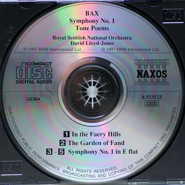 Bax*, Royal Scottish National Orchestra, David Lloyd-Jones : Symphony No. 1 • In The Faery Hills • The Garden Of Fand (CD)
