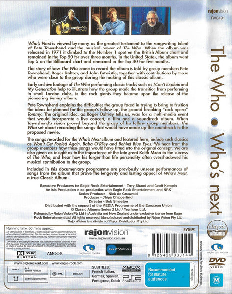 The Who : Who's Next (DVD-V, RE, PAL)