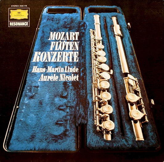 Wolfgang Amadeus Mozart - Hans-Martin Linde, Aurèle Nicolet : Flötenkonzerte (LP, Comp, RE)