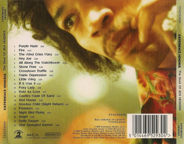 Jimi Hendrix : Experience Hendrix (The Best Of Jimi Hendrix) (CD, Album, Comp, RM)
