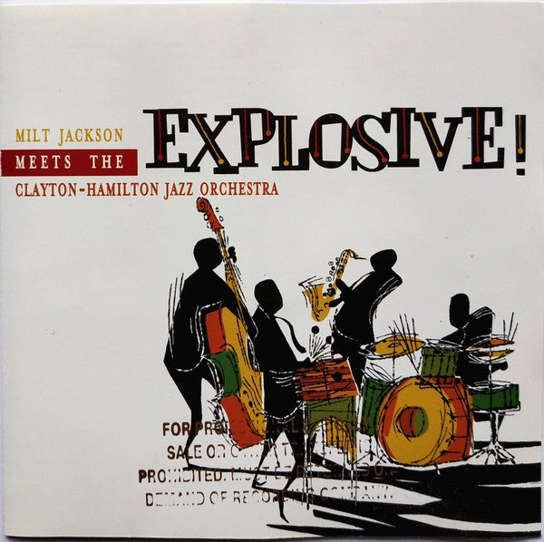 Milt Jackson Meets The Clayton-Hamilton Jazz Orchestra* : Explosive! (CD, Album, WEA)