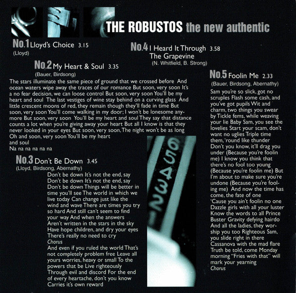 The Robustos : The New Authentic (CD, Album)