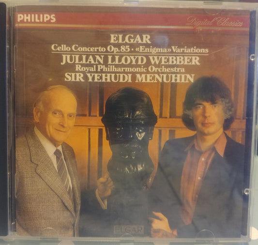 Sir Edward Elgar, Julian Lloyd Webber, Royal Philharmonic Orchestra, Yehudi Menuhin : Cello Concerto Op. 85 • "Enigma" Variations (CD)