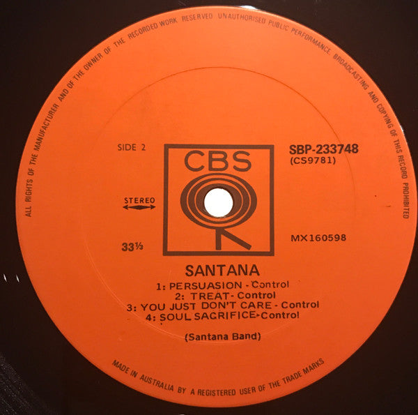 Santana : Santana (LP, Album)