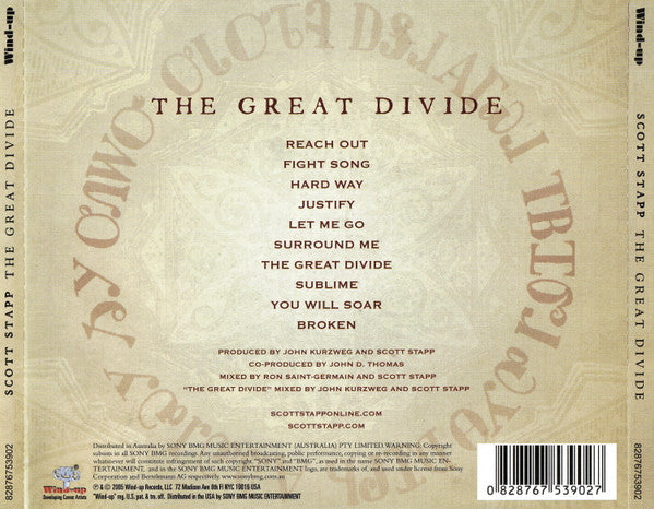Scott Stapp : The Great Divide (CD, Album)