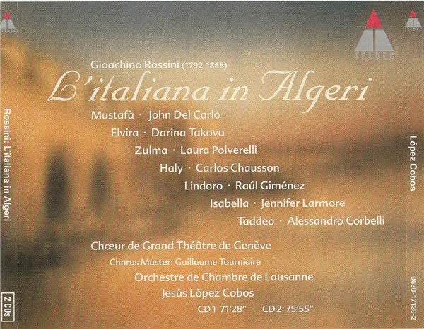 Orchestre De Chambre De Lausanne, Jesús López-Cobos, Gioacchino Rossini : L'italiana In Algeri (2xCD)