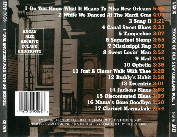 Louisiana Repertory Jazz Ensemble* : Moods Of Old New Orleans Vol.1 (CD, Album, Bin)