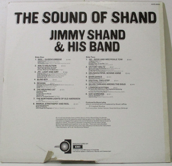 Jimmy Shand And His Band : The Sound Of Shand (LP, Album, Comp)