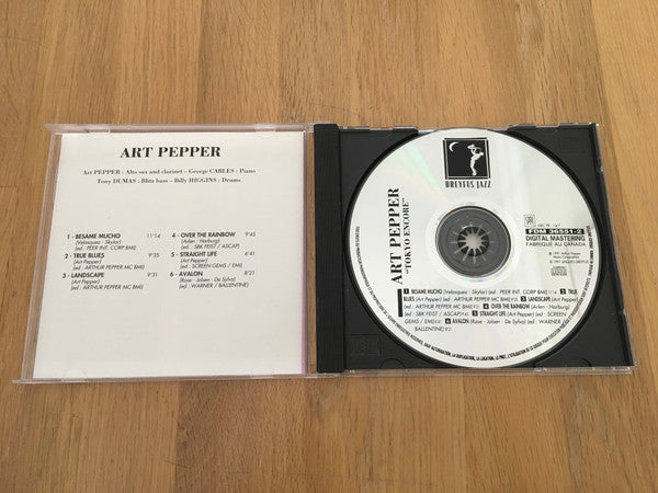 Art Pepper : Tokyo Encore (CD, Album, RE, RM)