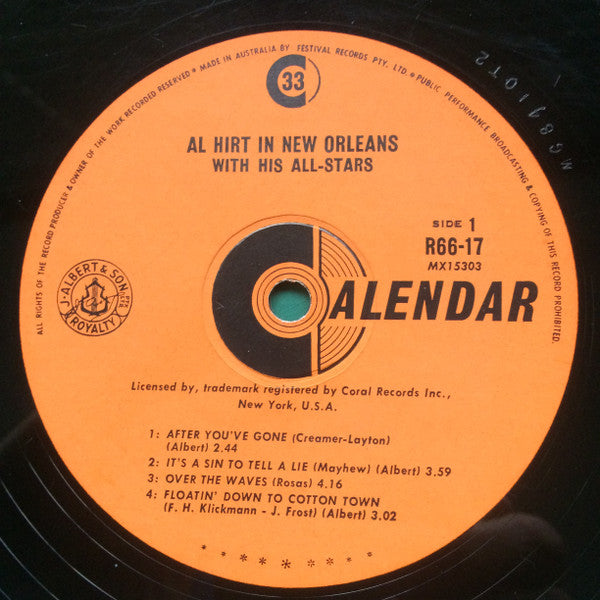 Al Hirt : Al Hirt In New Orleans (LP, Mono, RE, Fli)