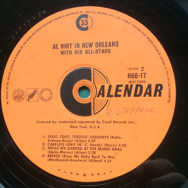 Al Hirt : Al Hirt In New Orleans (LP, Mono, RE, Fli)