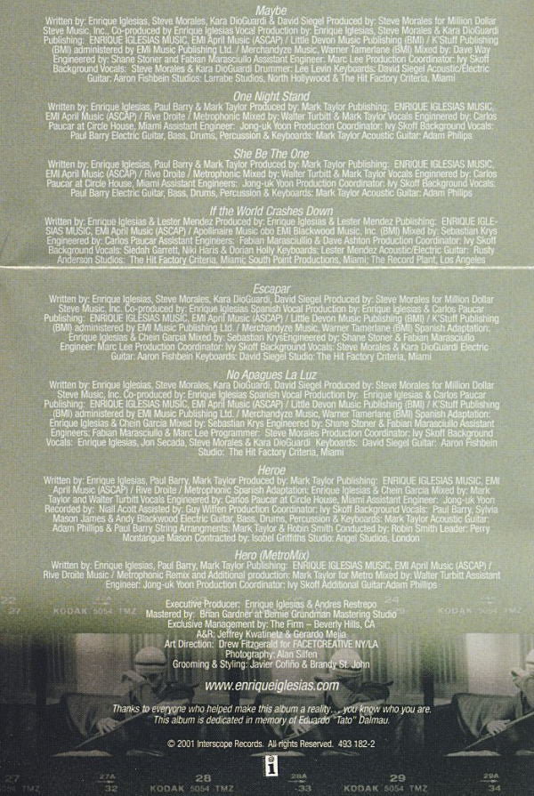 Enrique* : Escape (CD, Album, Uni)