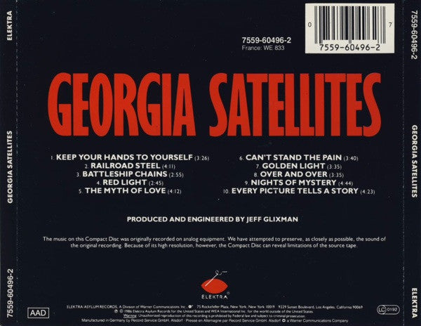 Georgia Satellites* : Georgia Satellites (CD, Album)