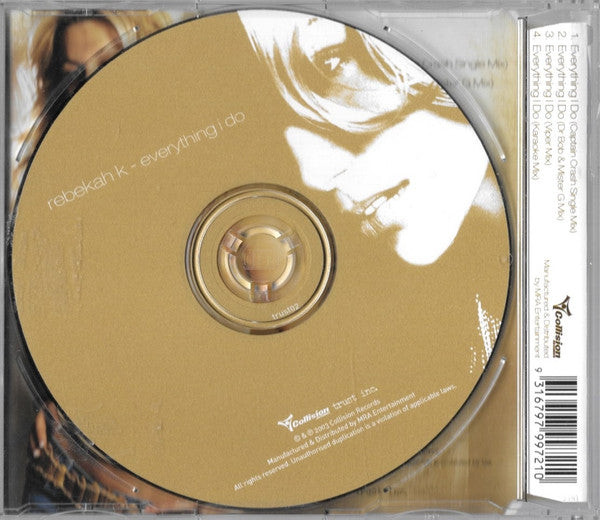 Rebekah K : Everything I Do (CD, Single)