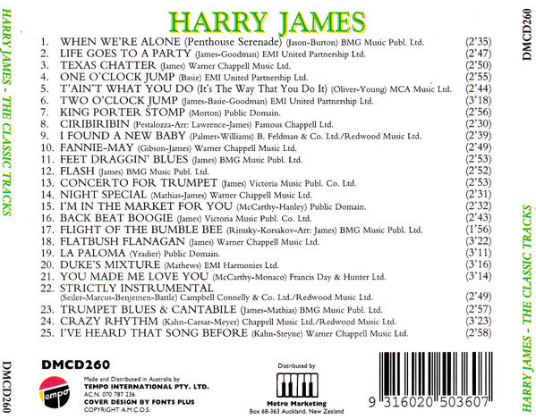Harry James (2) : The Classic Tracks (CD, Comp)