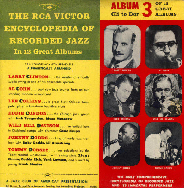 Various : The RCA Victor Encyclopedia Of Recorded Jazz: Album 3 - Cli To Dor (10", Comp)