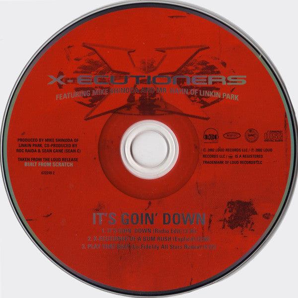 The X-Ecutioners Feat. Mike Shinoda And Mr. Hahn : It's Goin' Down (CD, Maxi)
