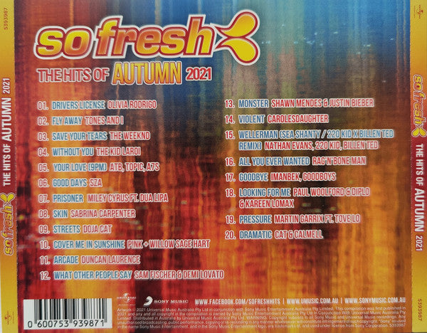 Various : So Fresh: The Hits of Autumn 2021 (CD, Comp)