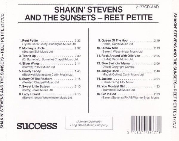 Shakin' Stevens And The Sunsets : Reet Petite (CD, Comp)