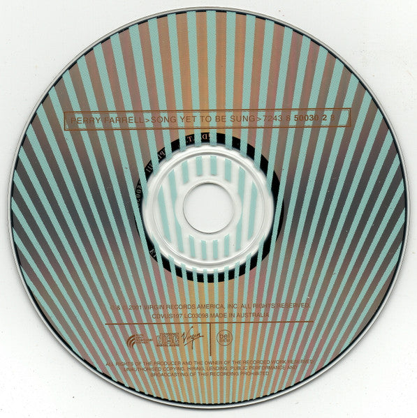 Perry Farrell : Song Yet To Be Sung (CD, Album)