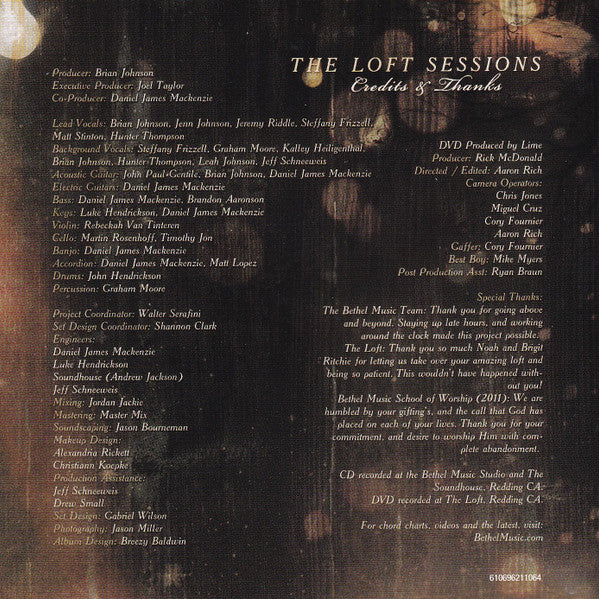 Bethel Music : The Loft Sessions (CD, Album + DVD-V)