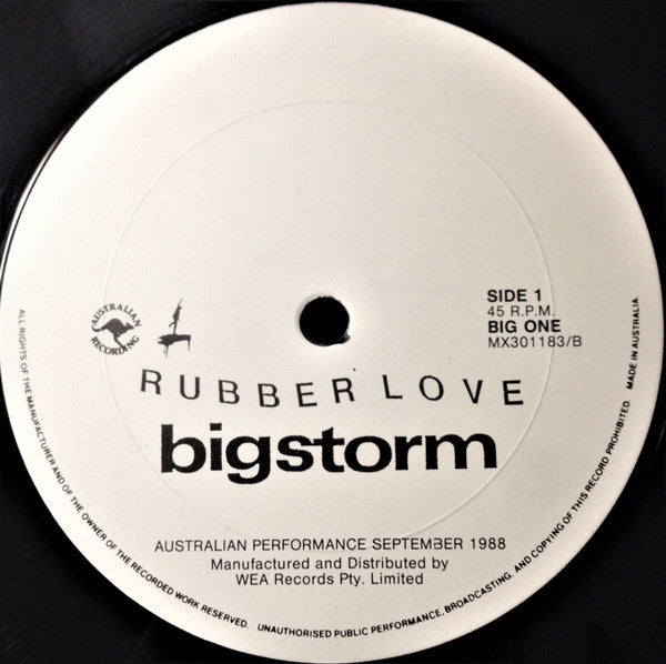Bigstorm : Rubber Love (12", Single)