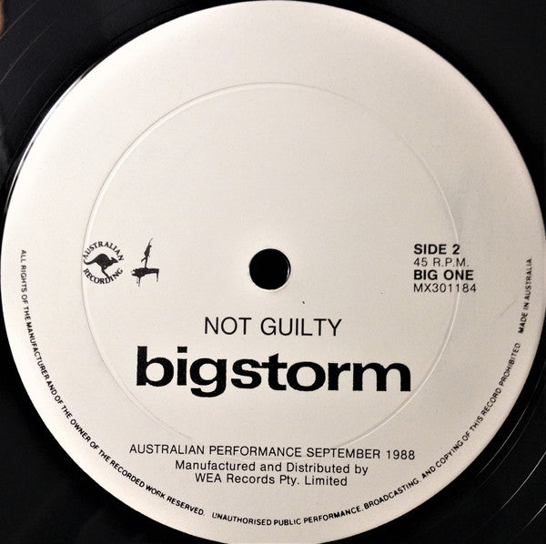 Bigstorm : Rubber Love (12", Single)
