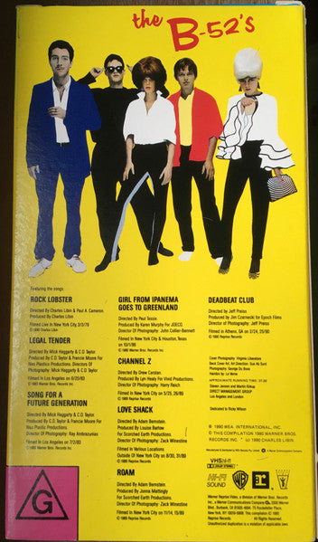 The B-52's : 1979-1989 (VHS, Comp, PAL)
