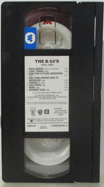 The B-52's : 1979-1989 (VHS, Comp, PAL)