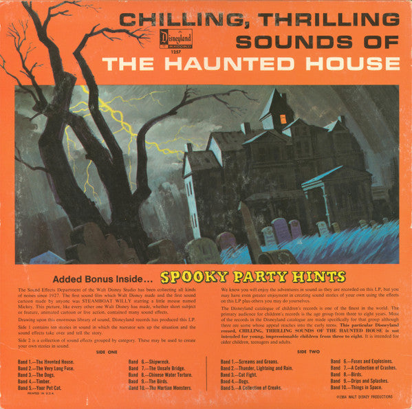 No Artist : Chilling, Thrilling Sounds Of The Haunted House (LP, Album, M/Print, RP)