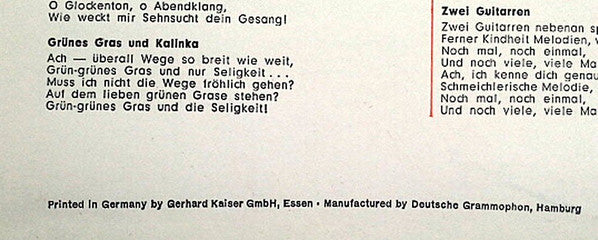 Don Kosaken Chor Serge Jaroff : Kosakenlieder Vom Don (LP, Album, RE)