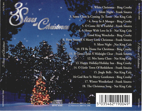 Bing Crosby, Frank Sinatra, Nat King Cole : 3 Stars At Christmas (CD, Comp)