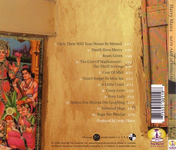 Harry Manx : Wise And Otherwise (CD, Album, RE, Dig)