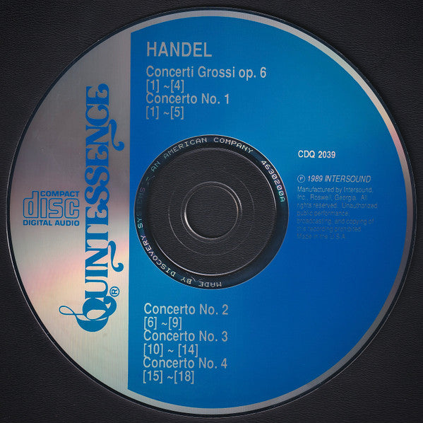 Handel*, Royal Promenade Orchestra, Nigel Simpson : Concerti Grossi Op. 6 Nos 1 - 4 (CD)