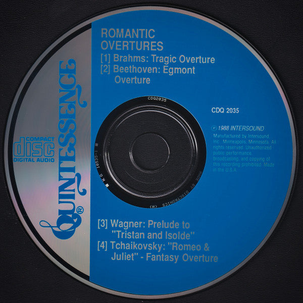 Johannes Brahms, Ludwig van Beethoven, Richard Wagner, Pyotr Ilyich Tchaikovsky, Royal Promenade Orchestra, Alfred Gehardt : Tragic Overture And Other Romantic Overtures (CD, Comp)