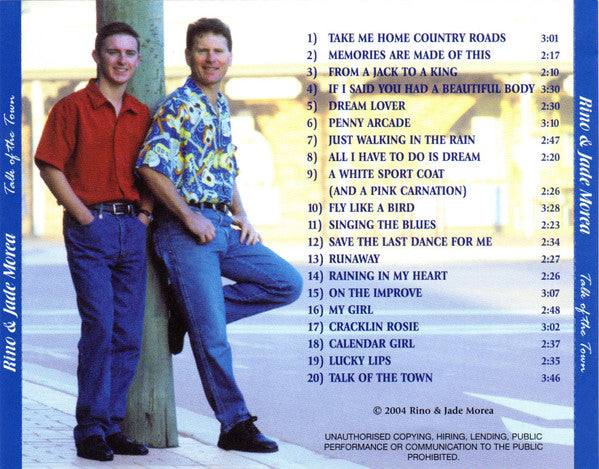 Rino Morea & Jade Morea : Talk Of The Town (CD, Album)