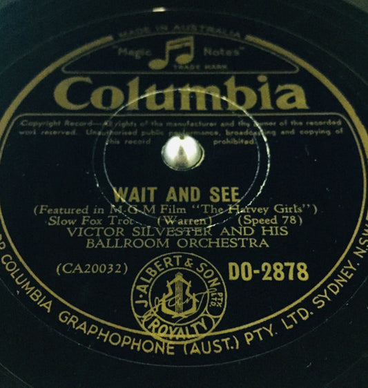 Victor Silvester : Wait And See / Love Steals Your Heart (Shellac, 10")