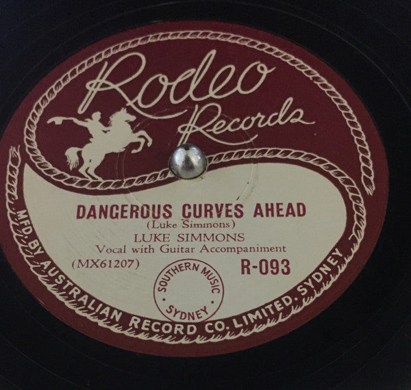 Luke Simmons (3) : Dangerous Curves Ahead / Cup Of Joy (Shellac, 10")