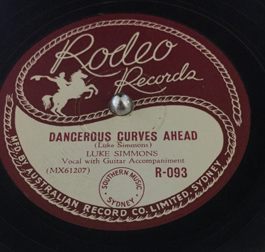 Luke Simmons (3) : Dangerous Curves Ahead / Cup Of Joy (Shellac, 10")