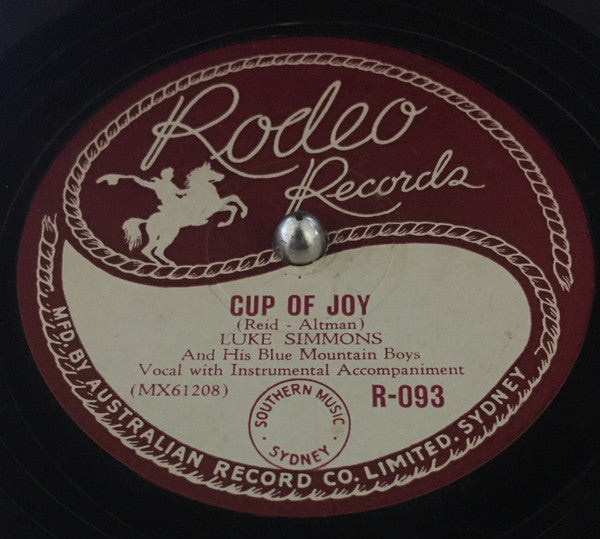 Luke Simmons (3) : Dangerous Curves Ahead / Cup Of Joy (Shellac, 10")