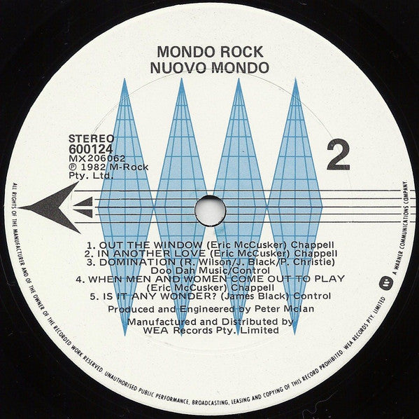Mondo Rock : Nuovo Mondo (LP, Album)