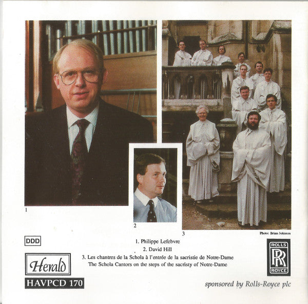 Marcel Dupré / Philippe Lefebvre, David Hill, Dr. Mary Berry*, Schola Gregoriana* : Vespers From Notre-Dame De Paris With Organ Antiphons By Marcel Dupré (CD, Album)
