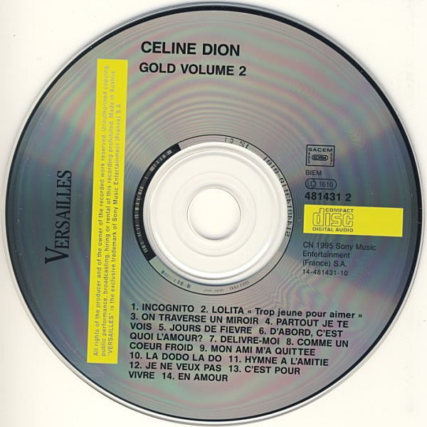 Céline Dion : Gold Vol.2 (CD, Comp)