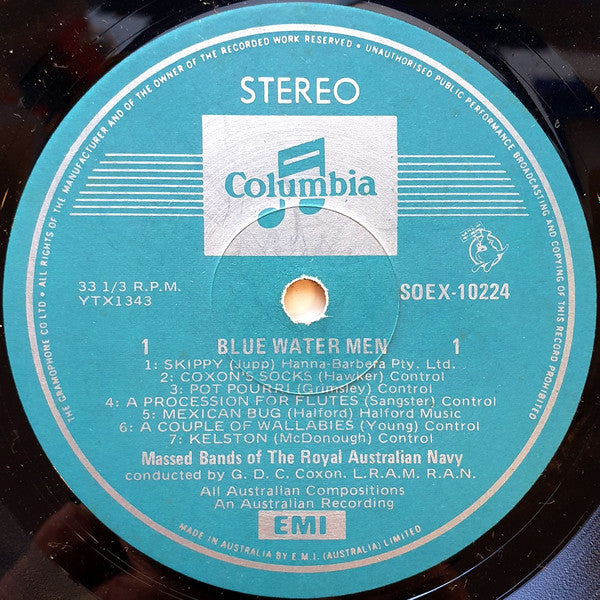 Massed Bands Of The Royal Australian Navy* : Blue Water Men (LP)