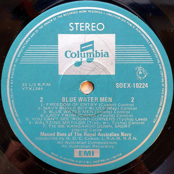Massed Bands Of The Royal Australian Navy* : Blue Water Men (LP)