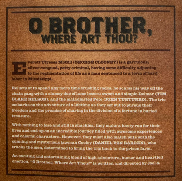 Various : O Brother, Where Art Thou? (Music From The Motion Picture) (CD, Album)
